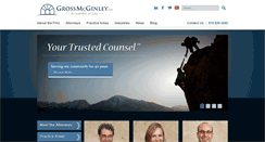Desktop Screenshot of grossmcginley.com