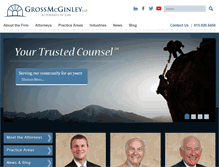 Tablet Screenshot of grossmcginley.com